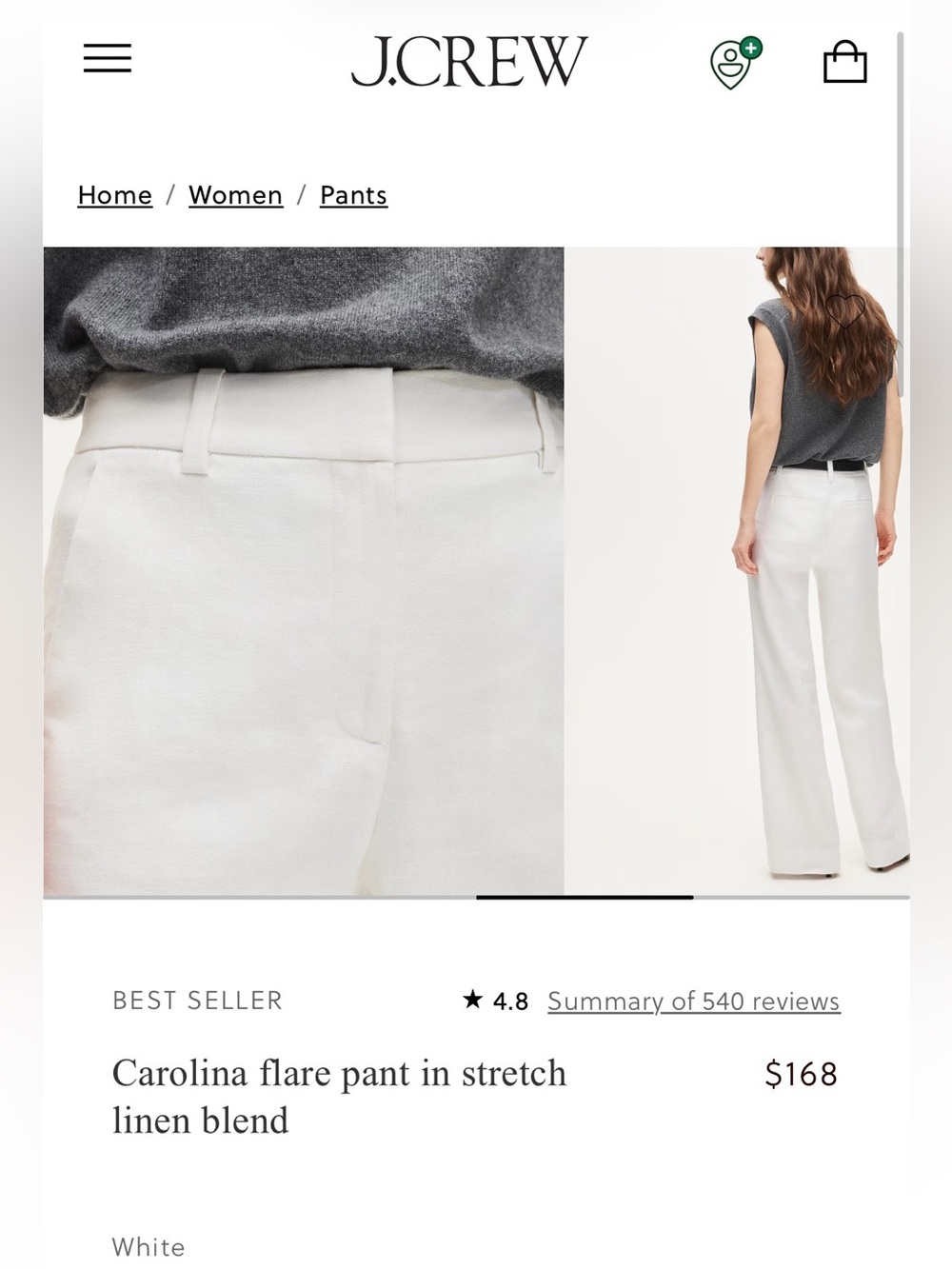 J Crew Carolina Pant